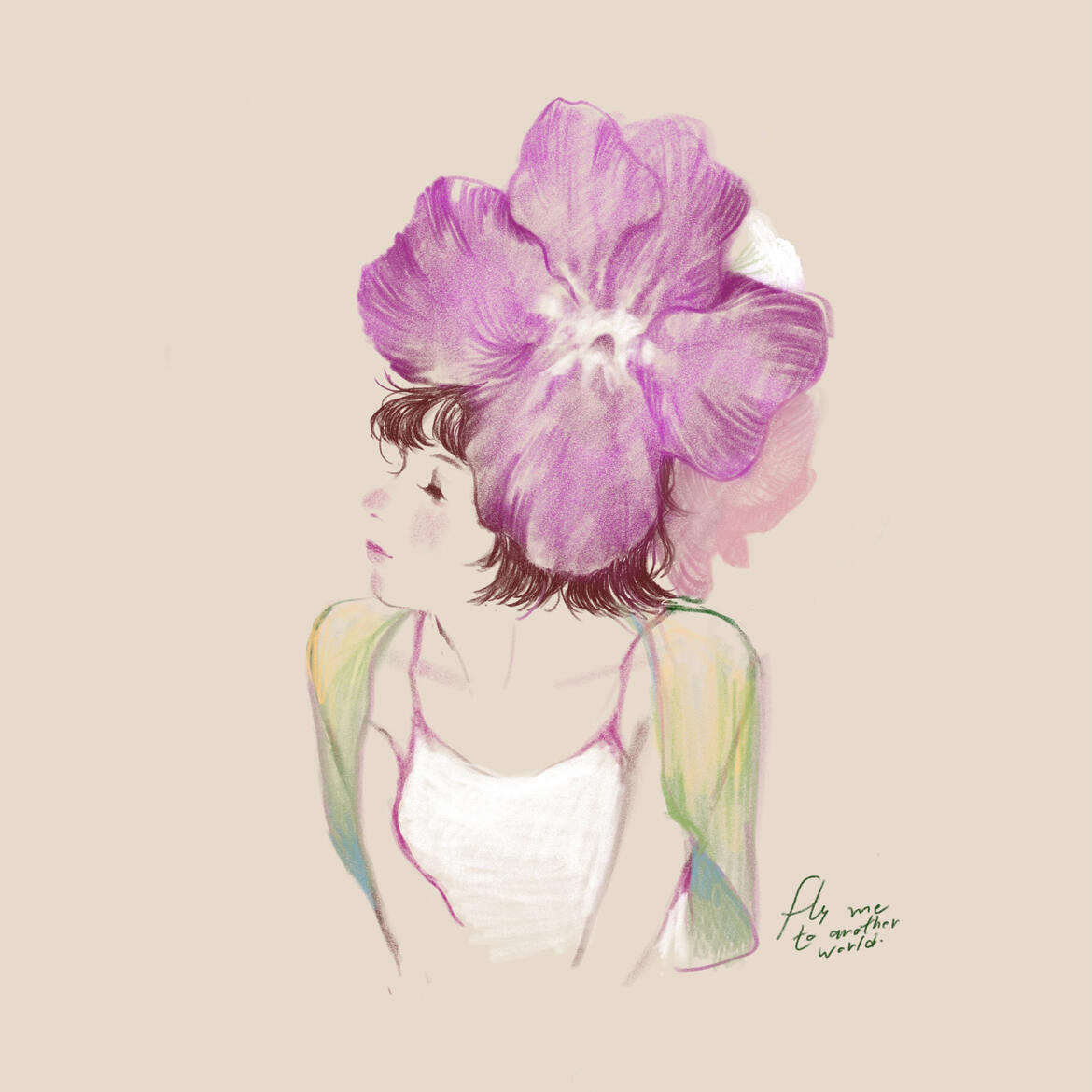 Half Body / Simple color (750.-)